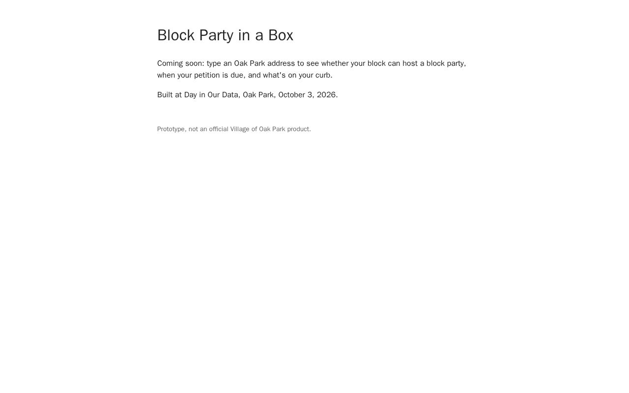 Preview of Block Party In A Box