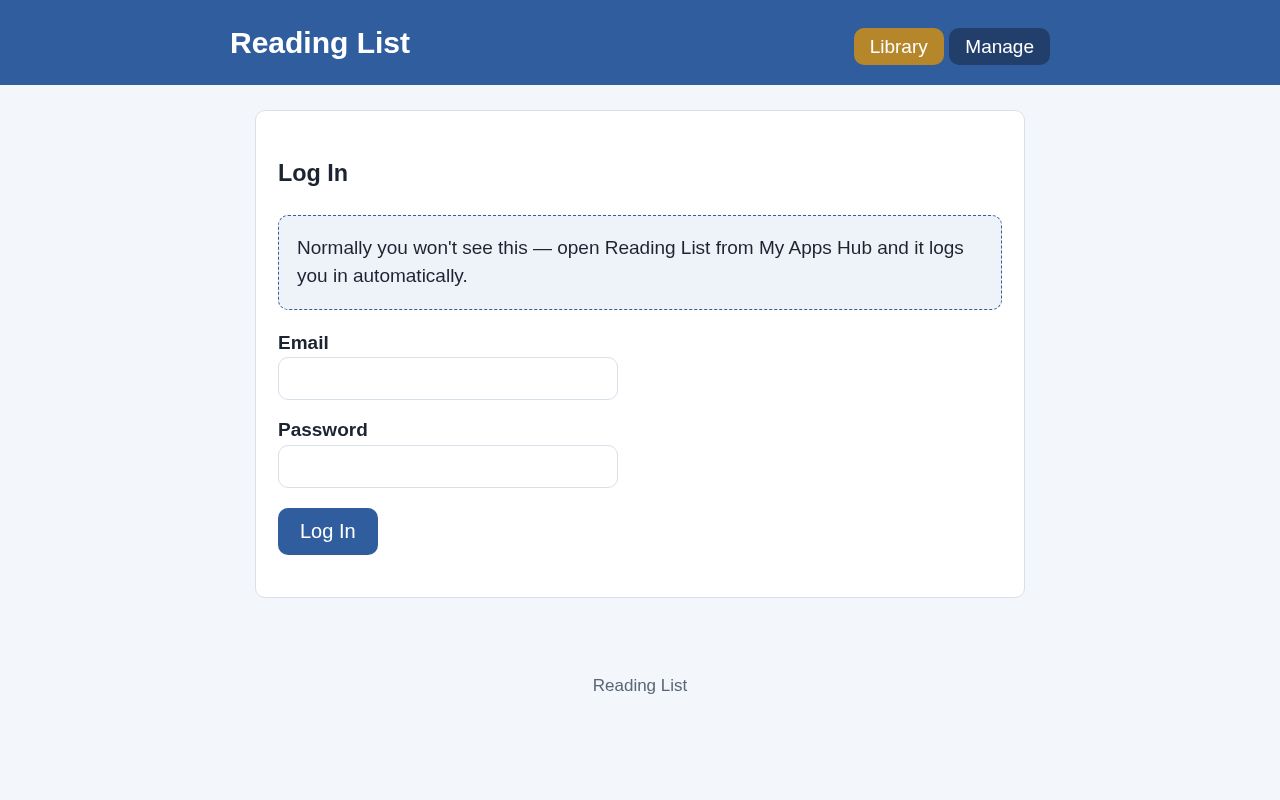 Preview of Reading List