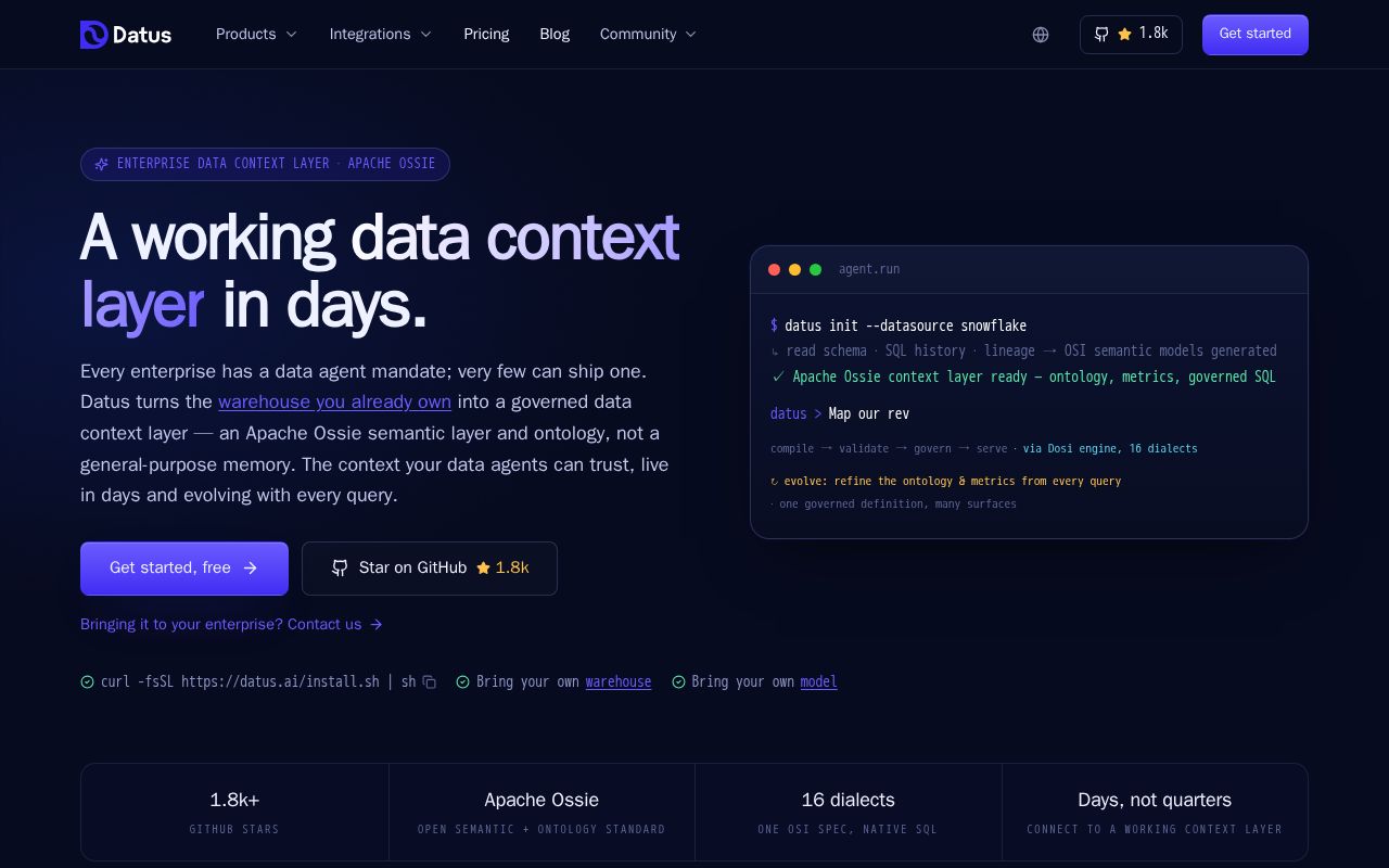 Preview of Datus Agent
