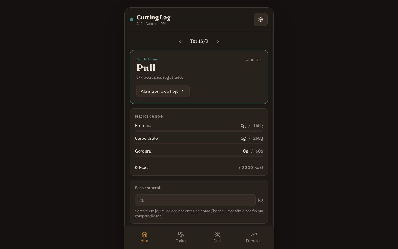 Preview of Cutting Log
