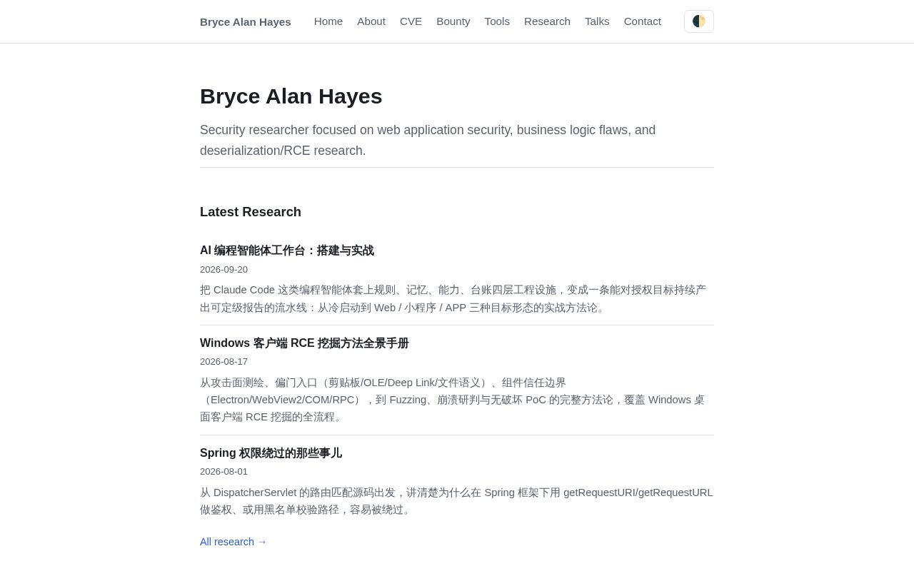 Preview of HAYES Cyber Github Io