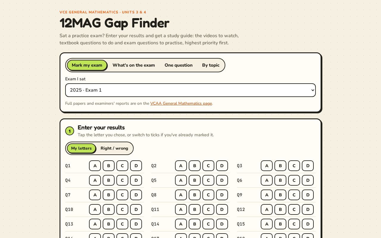 Preview of 12MAG Gap Finder