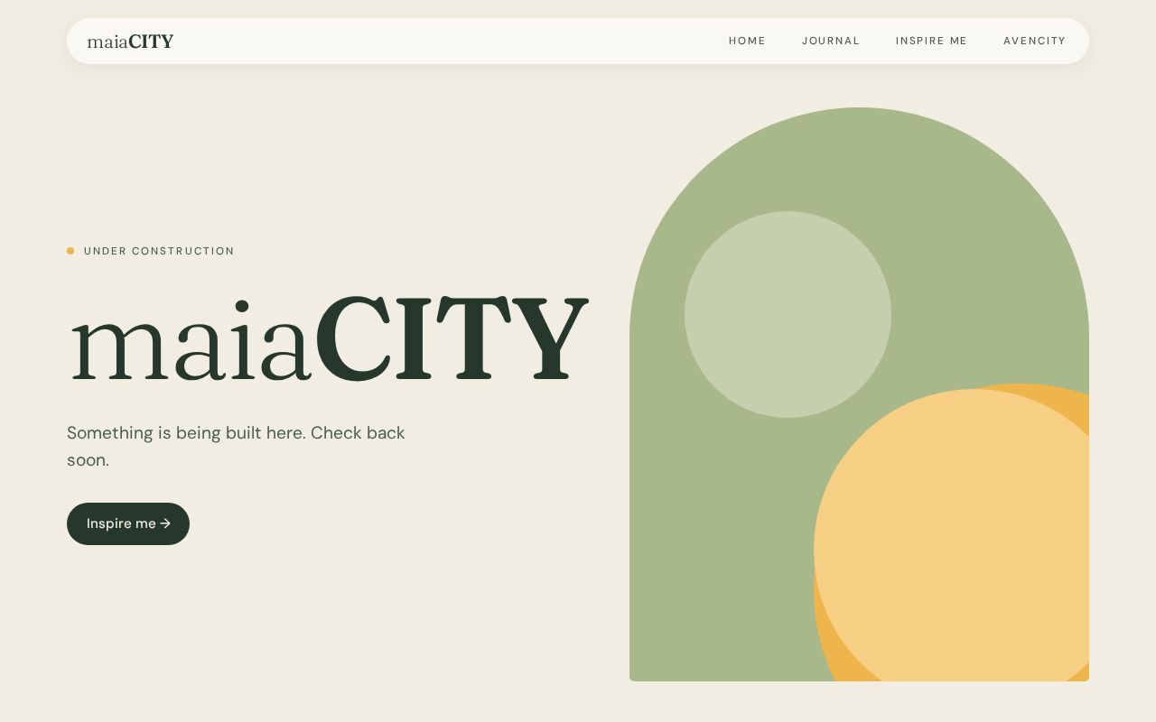 Preview of maiaCITY — blueprint library and site
