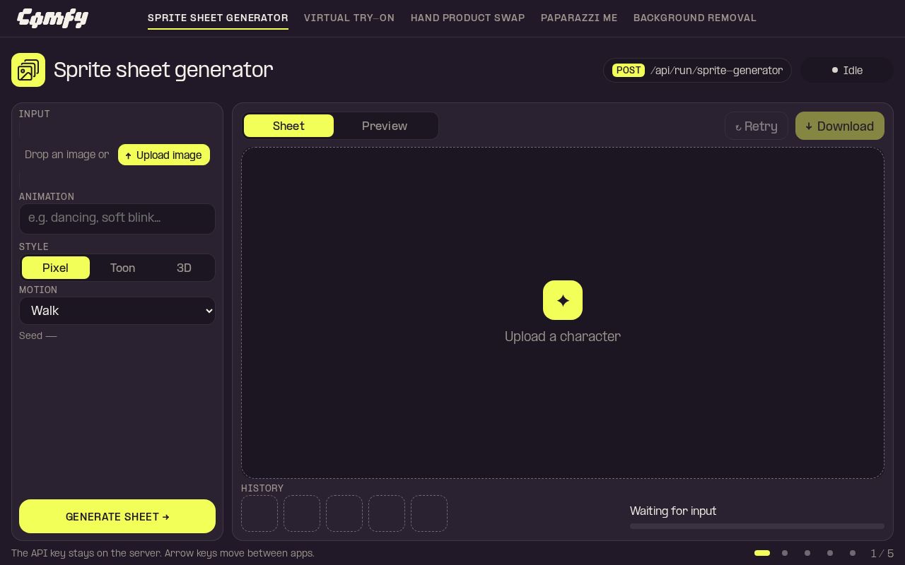 Preview of Comfy Api Apps