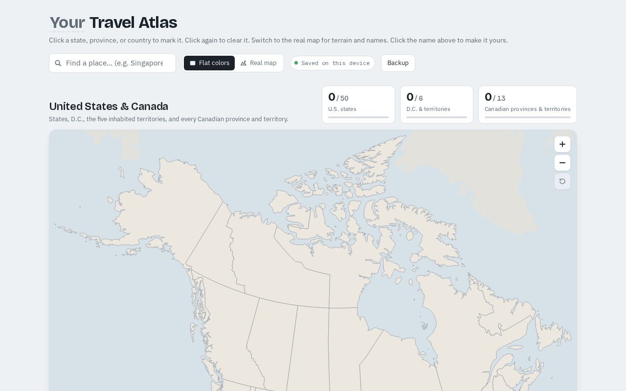 Preview of Travel Atlas