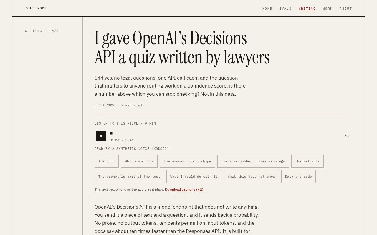 Preview of Decisions Api Legal Quiz