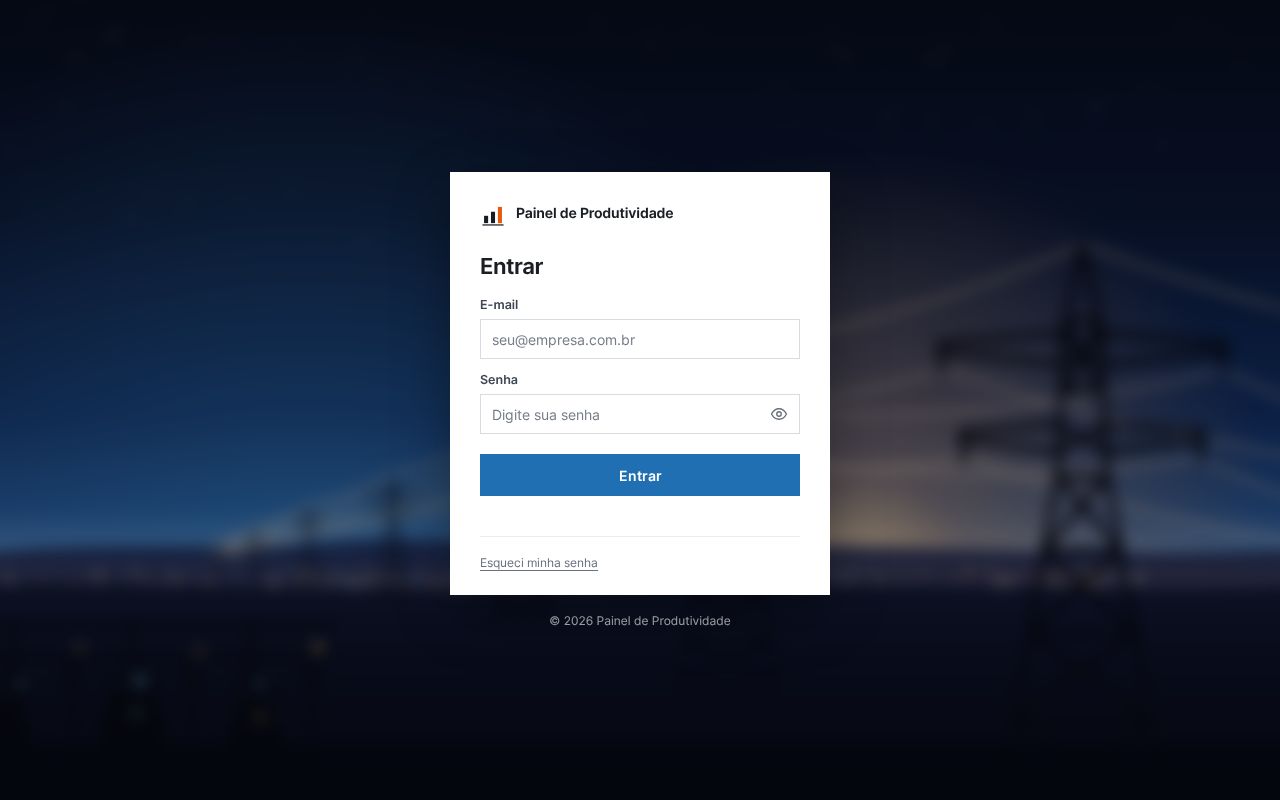 Preview of Painel Produtividade