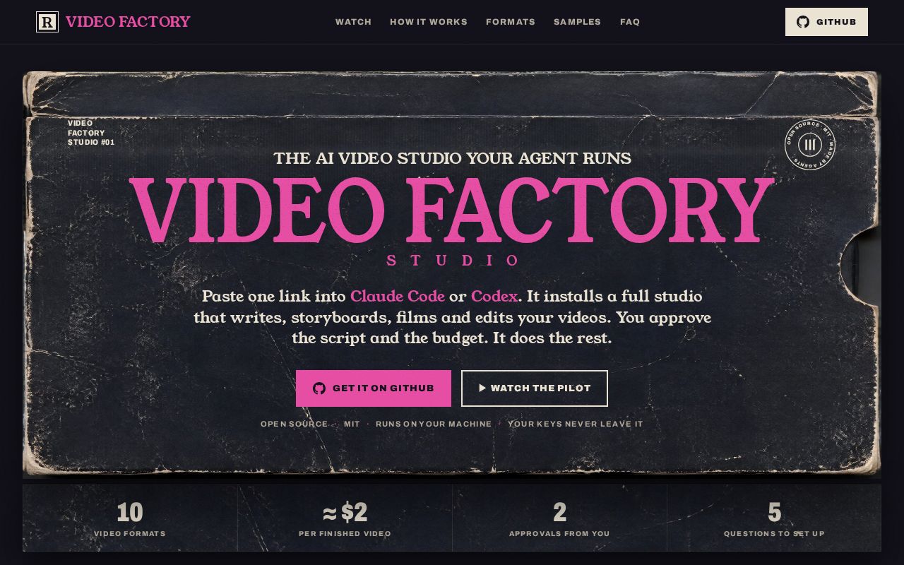 Preview of Video Factory