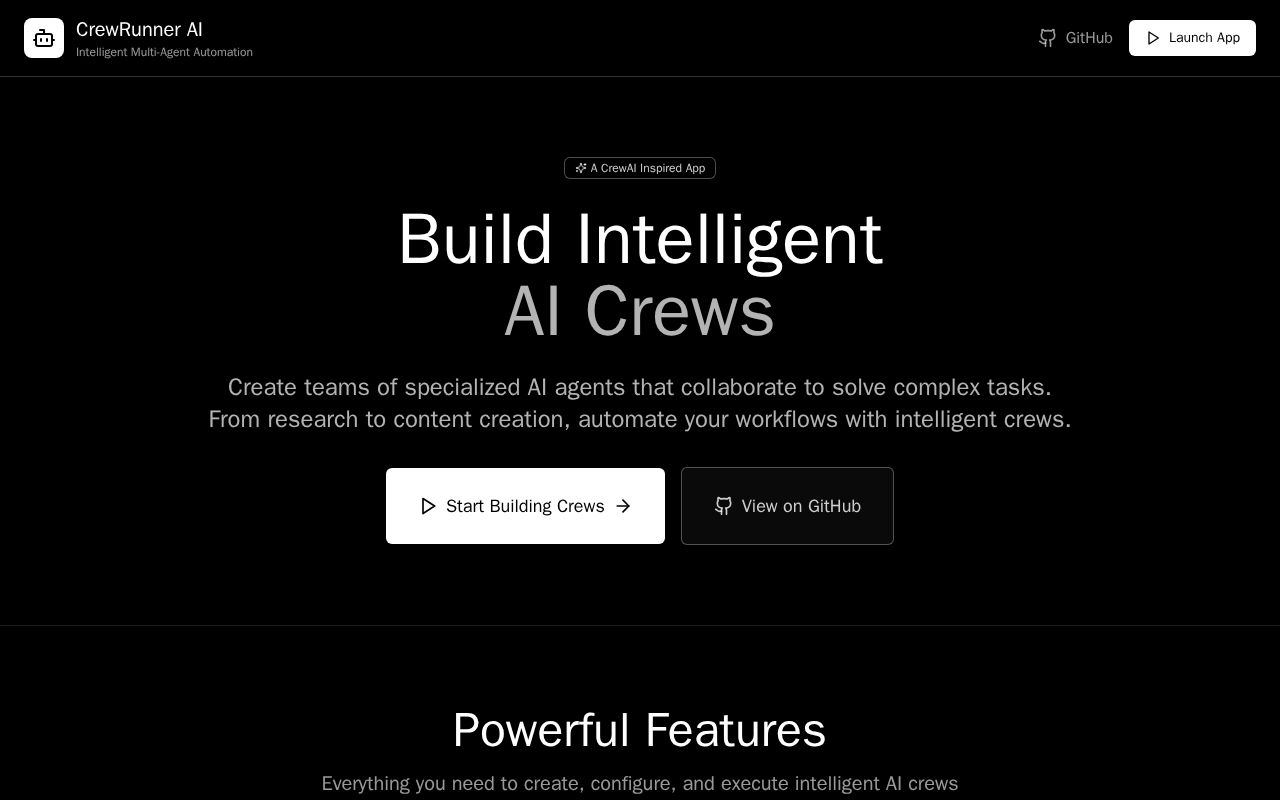 Preview of CrewRunnerAI