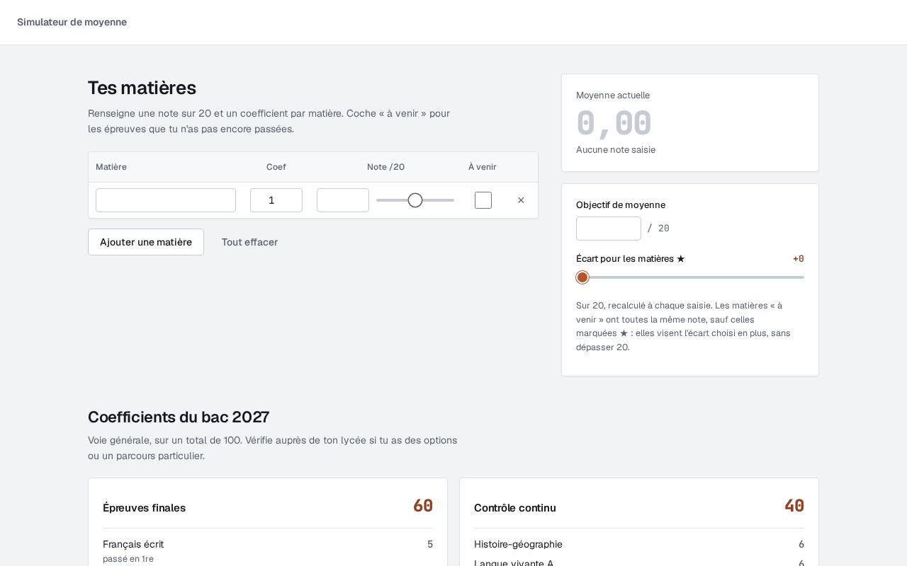 Preview of Simulateur De Moyenne