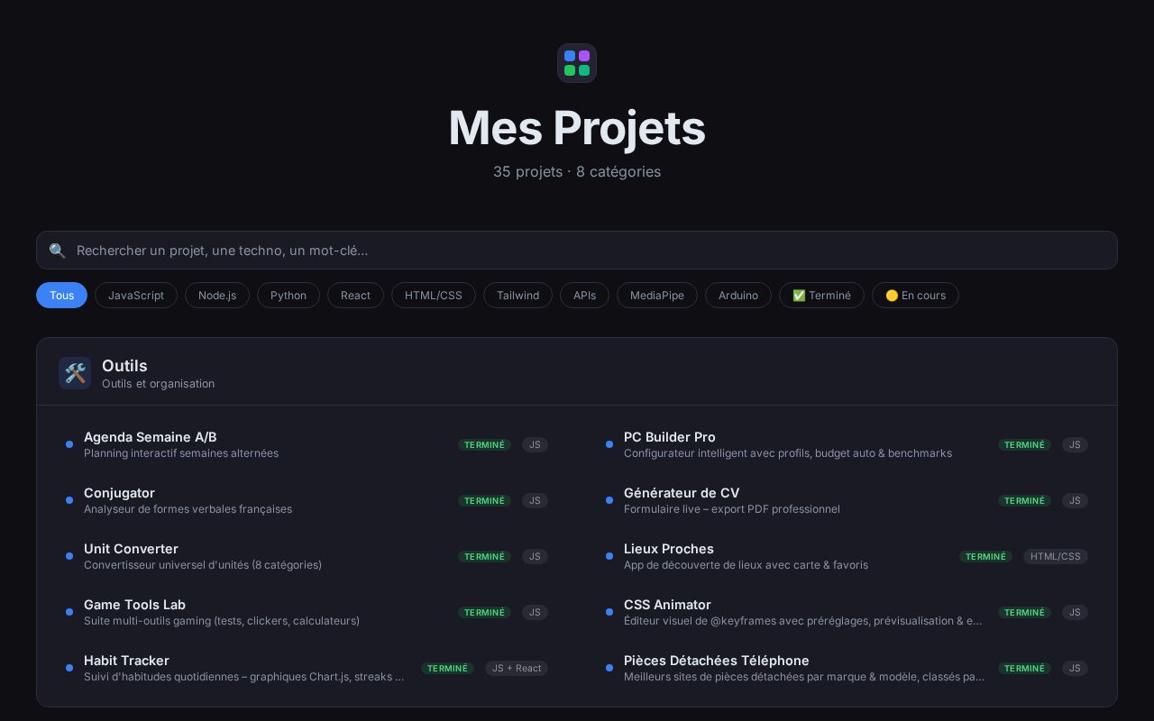 Preview of Mes Projets
