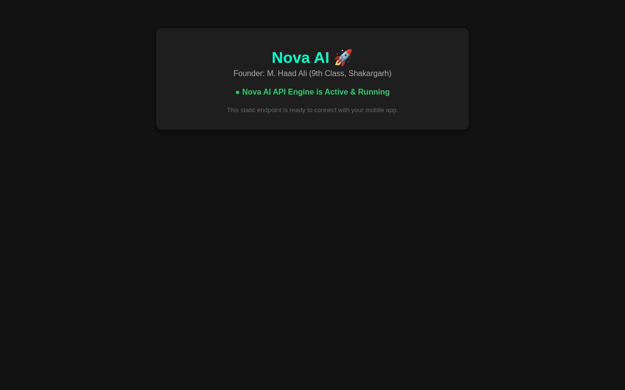Preview of Nova Ai