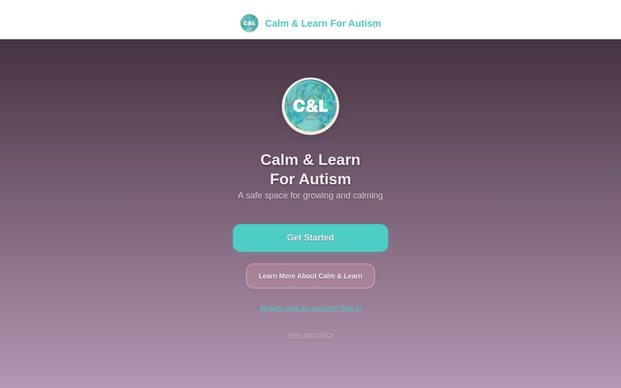 Preview of Calm & Learn For Autism