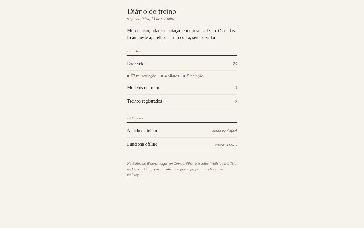 Preview of Diario De Treino