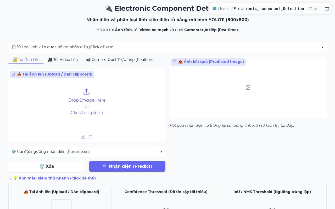 Preview of Electronic Component Detection
