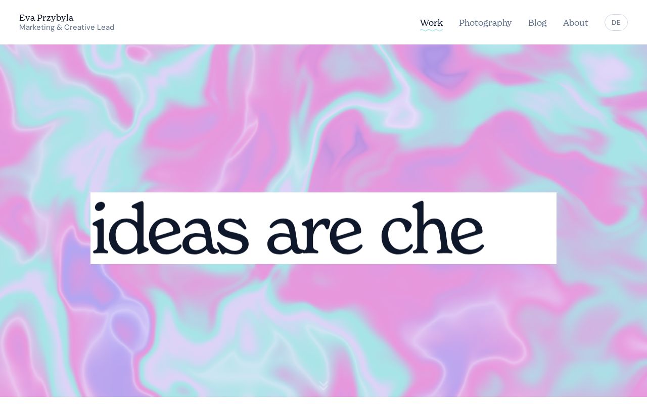 Preview of Eva Przybyla — portfolio site. React + Vite + GSAP.
