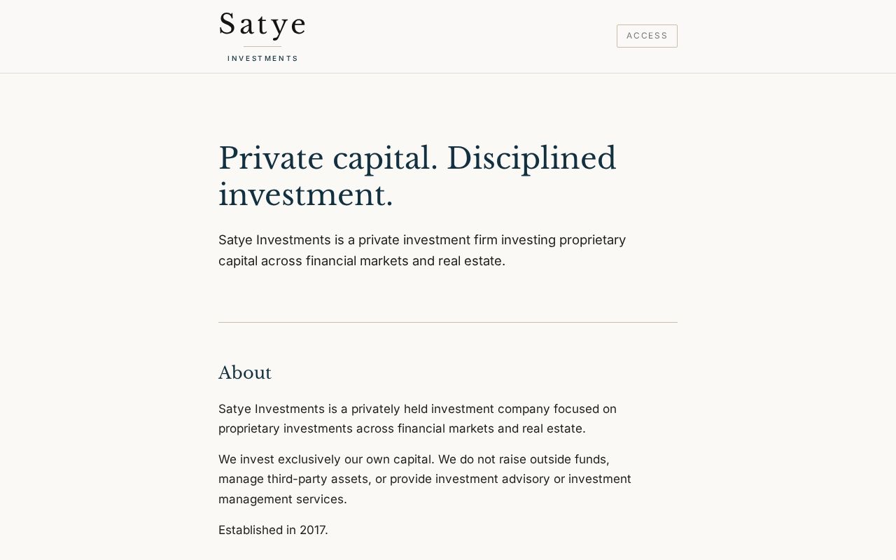 Preview of Satye Site