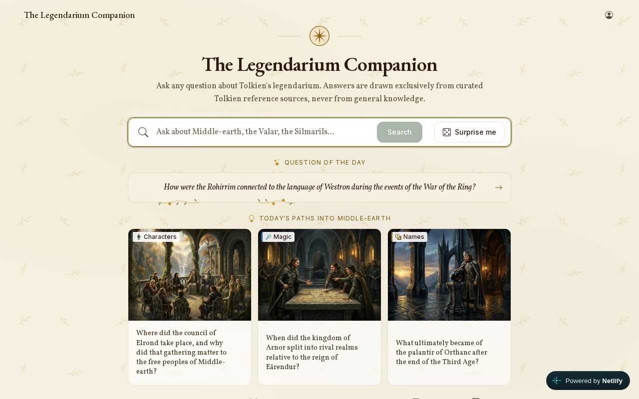 Preview of The Legendarium Companion