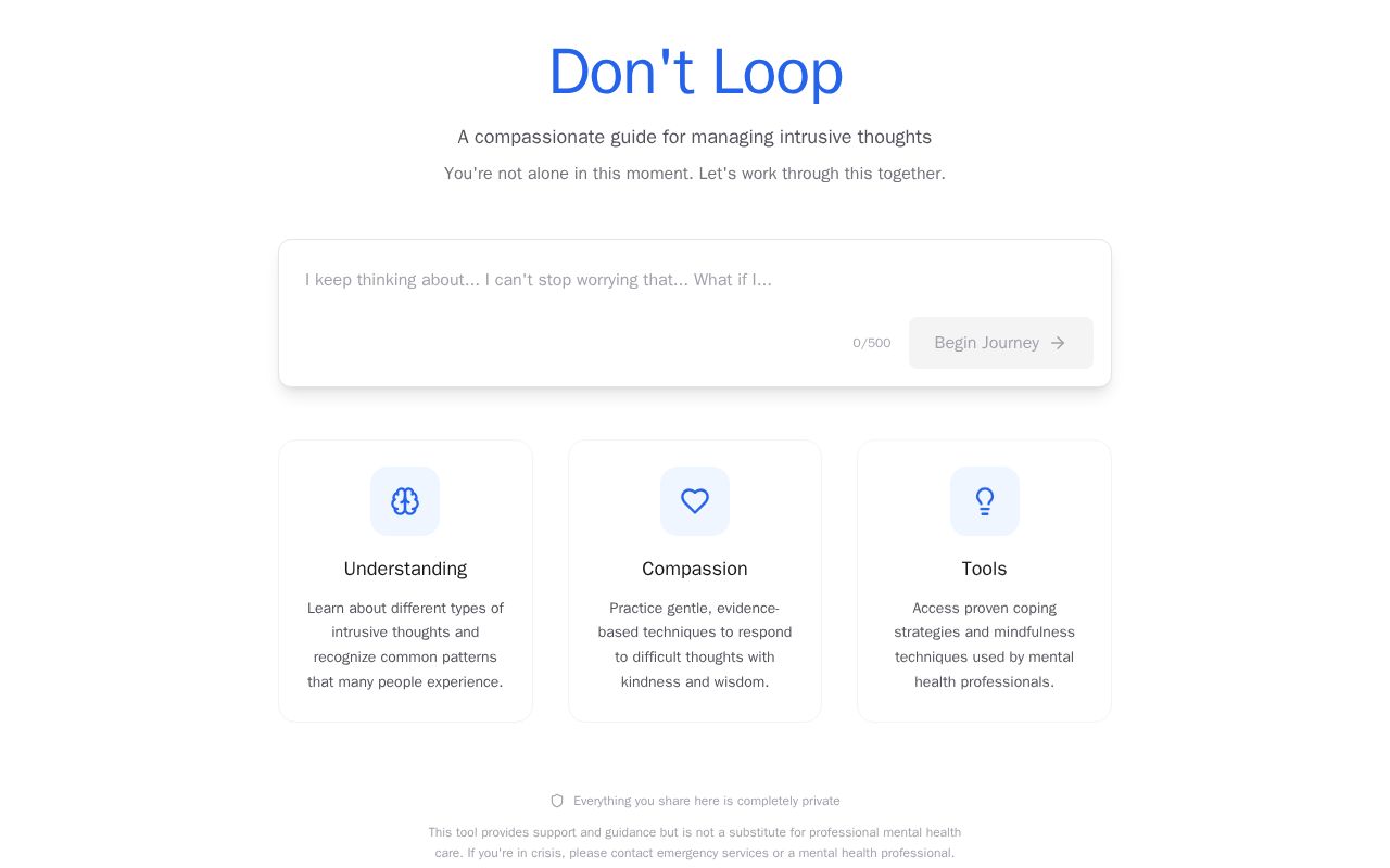 Preview of Don't Loop