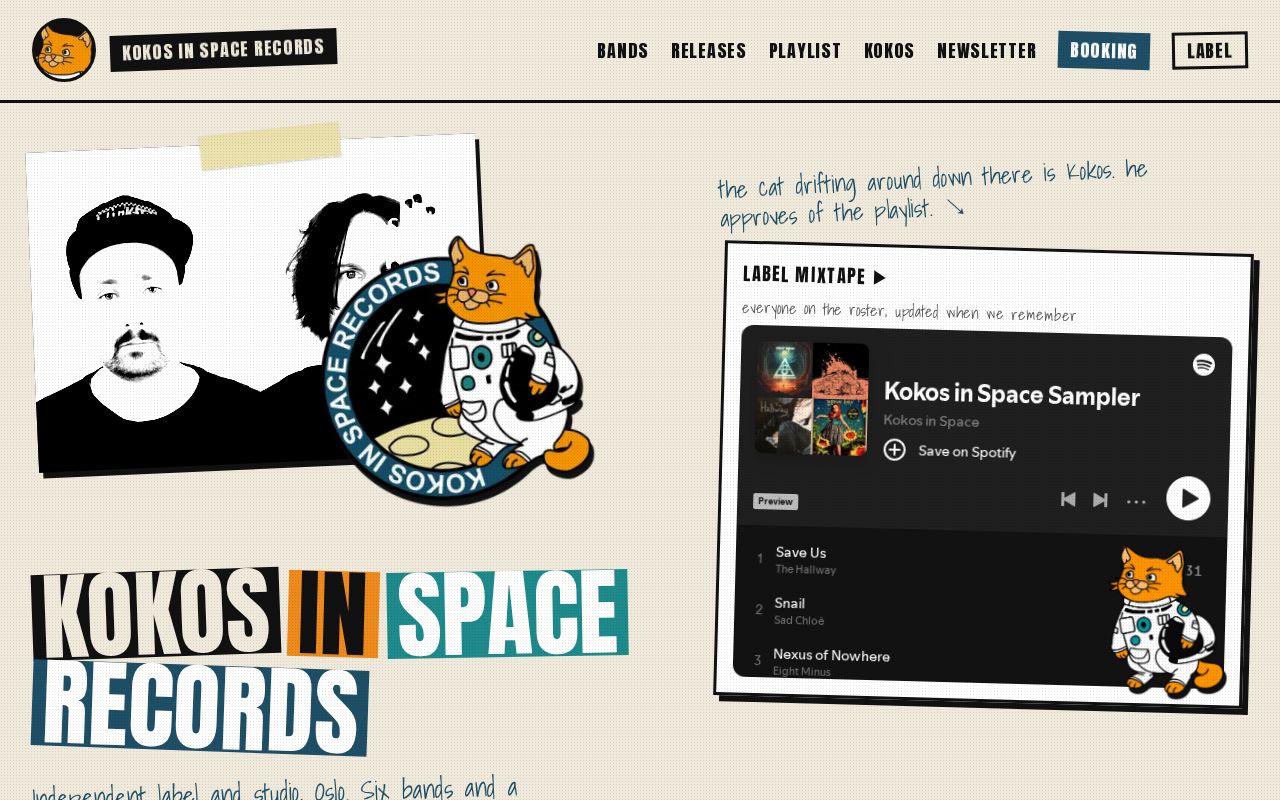 Preview of Kokosinspace Website