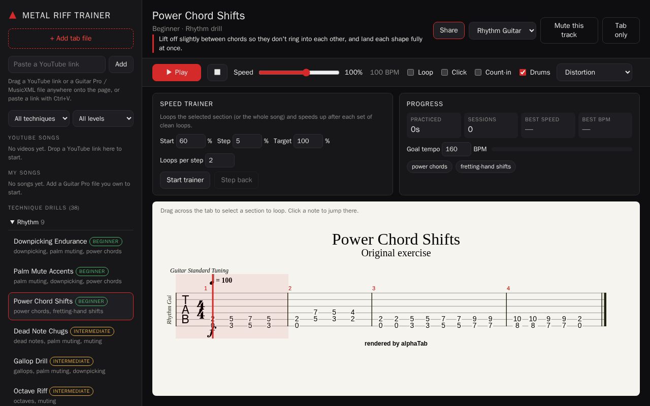Preview of Metal Riff Trainer