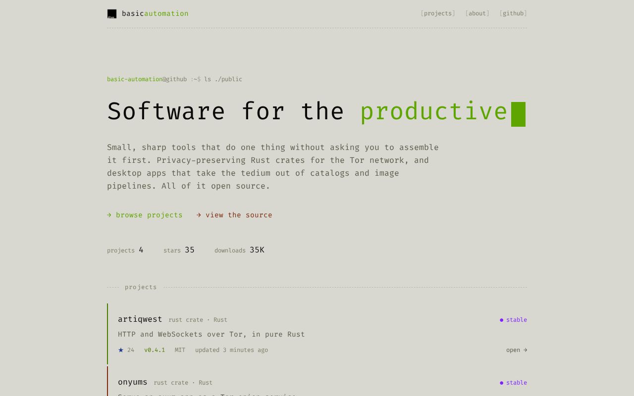 Preview of Basicautomation Io