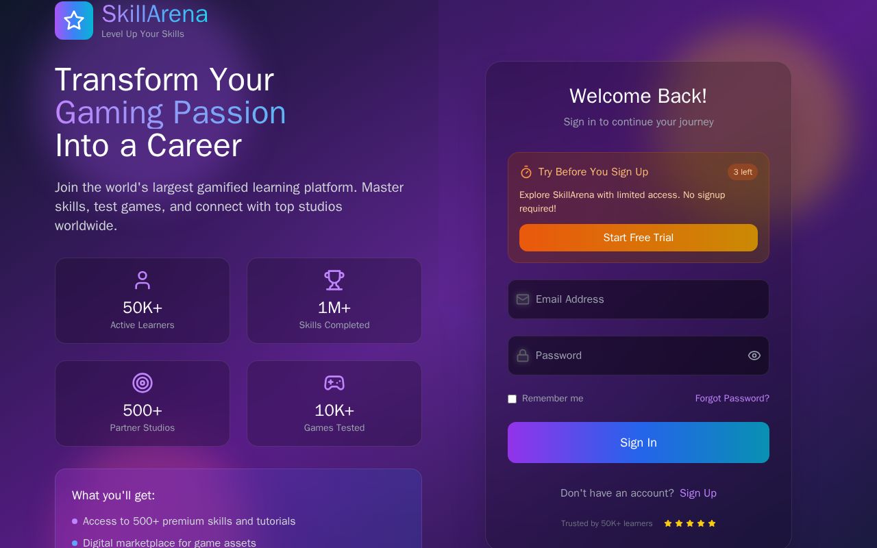 Preview of SkillArena