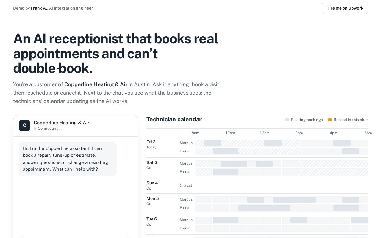 Preview of Ai Receptionist