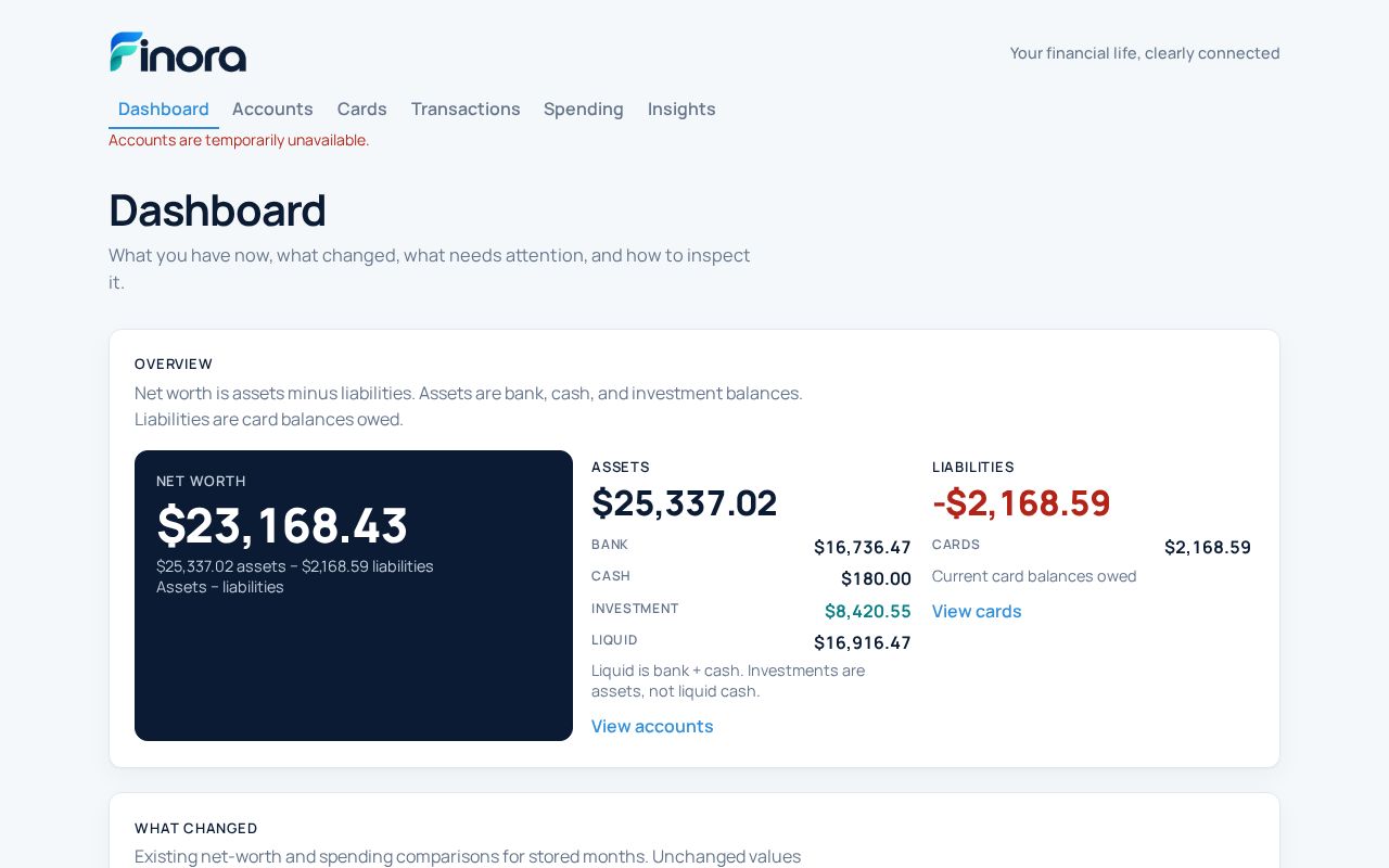 Preview of Your financial life, clearly connected