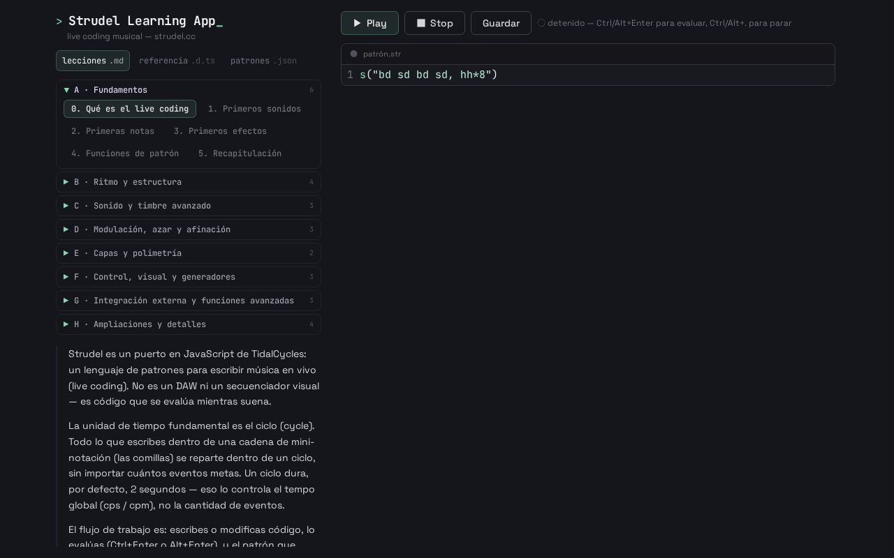 Preview of StrudelLearningApp