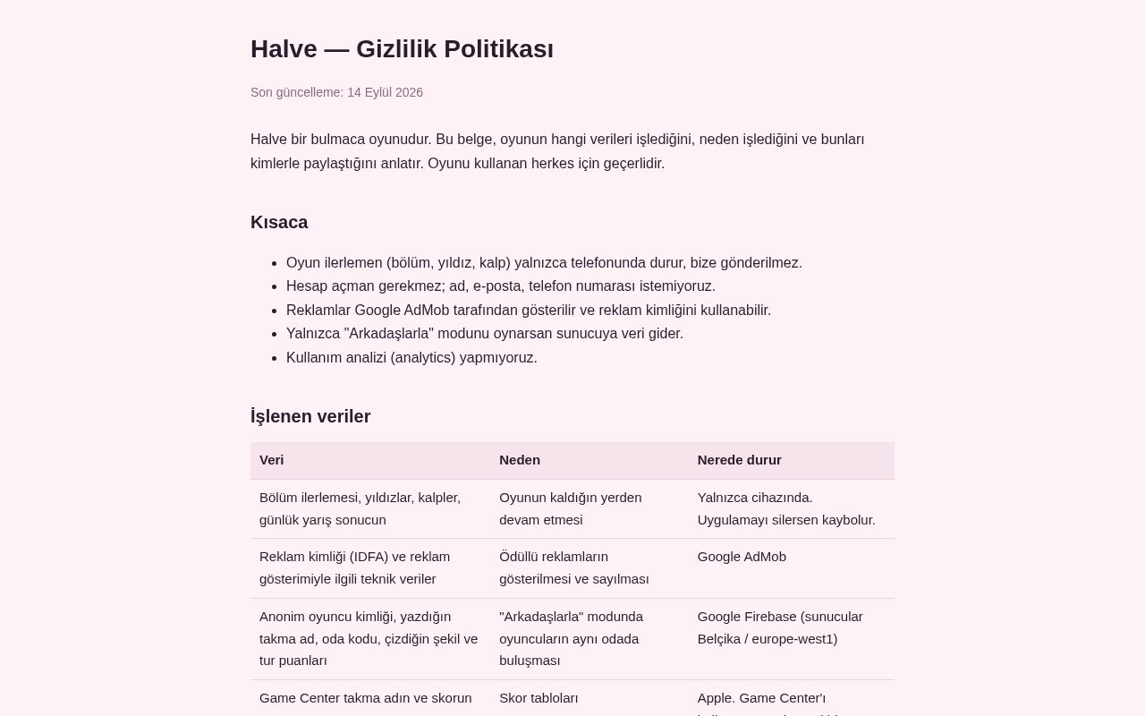 Preview of Halve Privacy