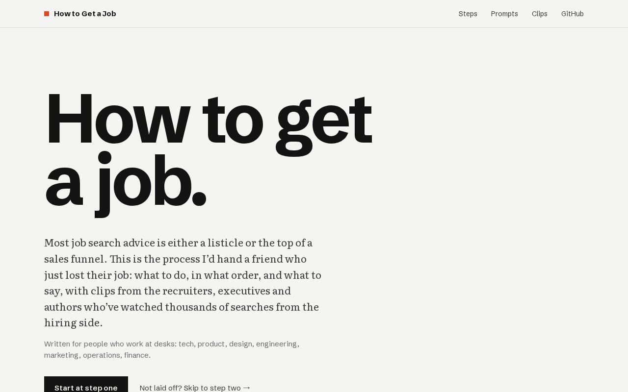 Preview of How To Get A Job