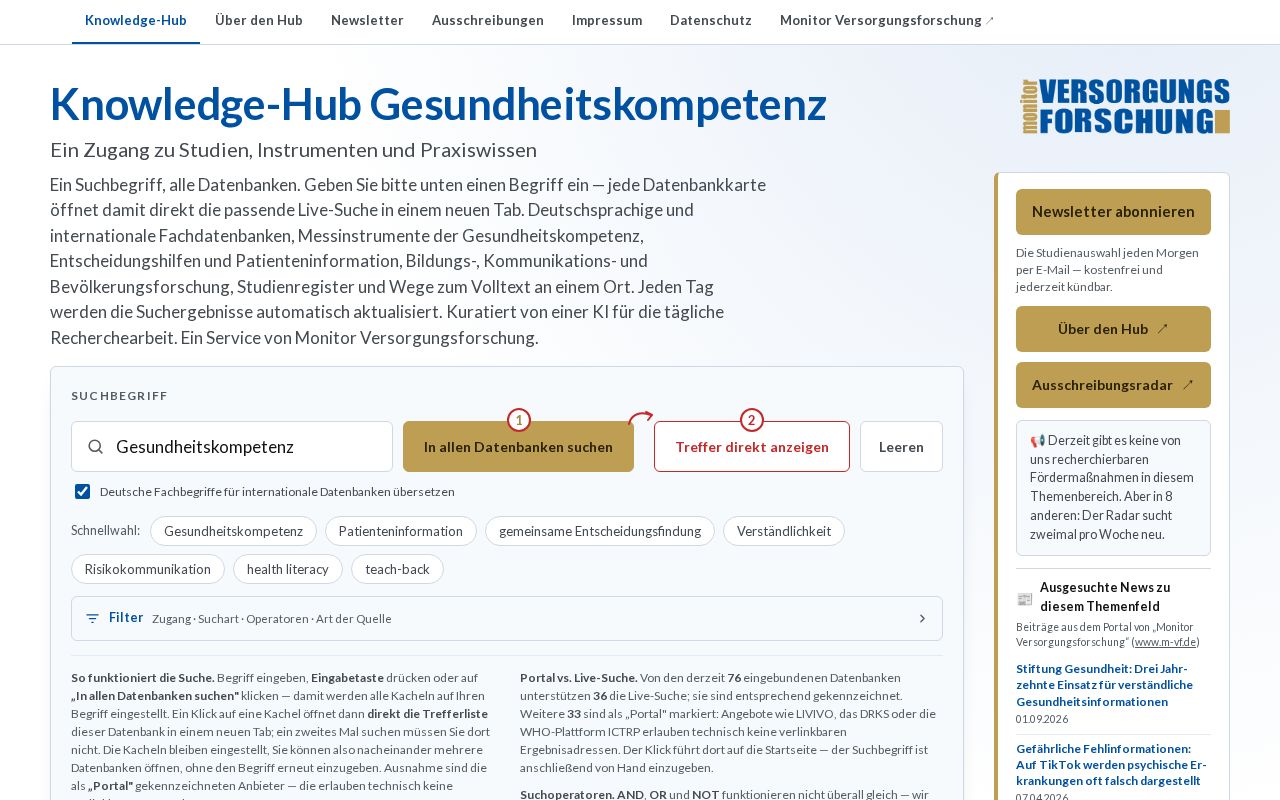 Preview of Knowledge-Hub Gesundheitskompetenz