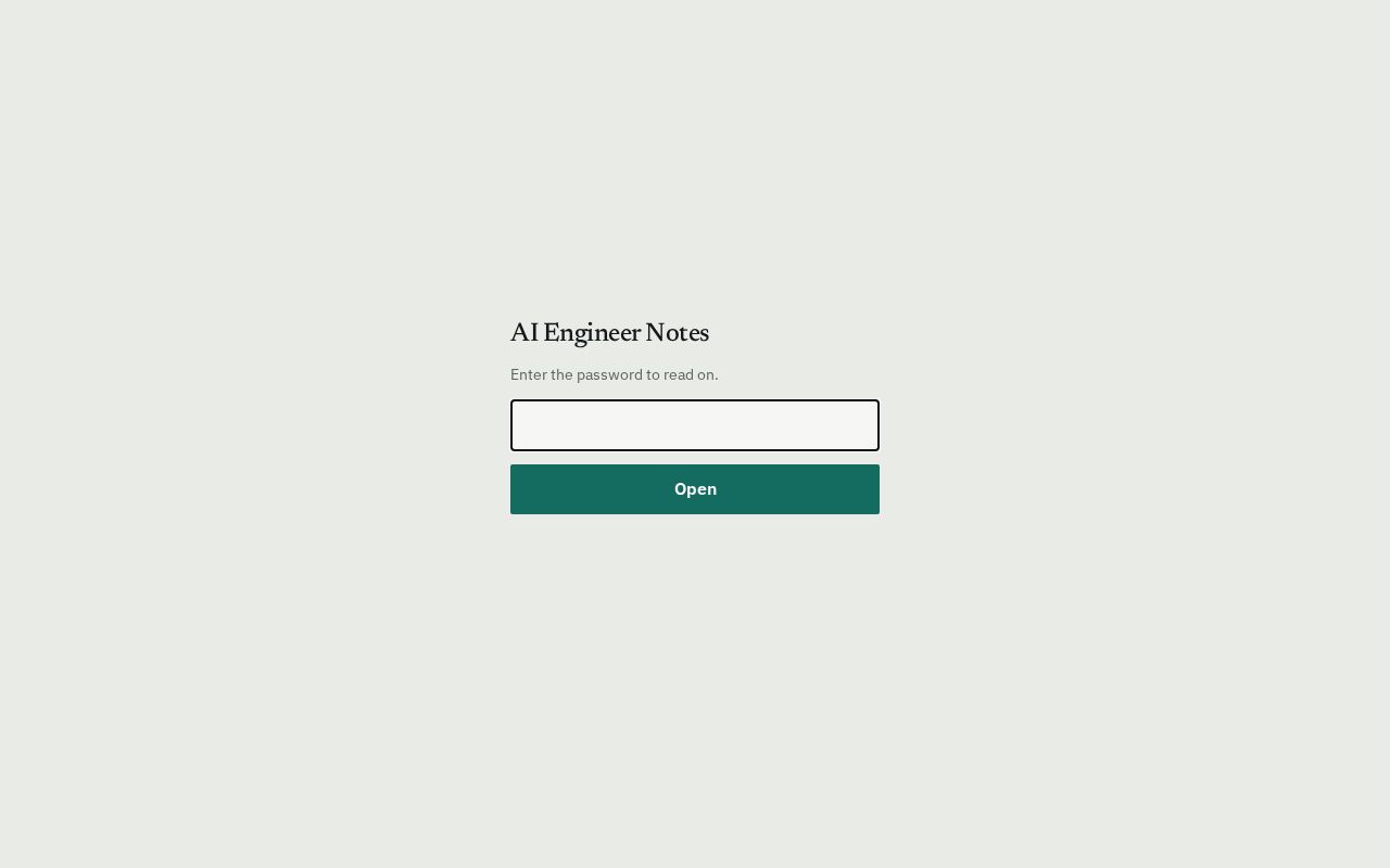 Preview of Ai Engineer Notes