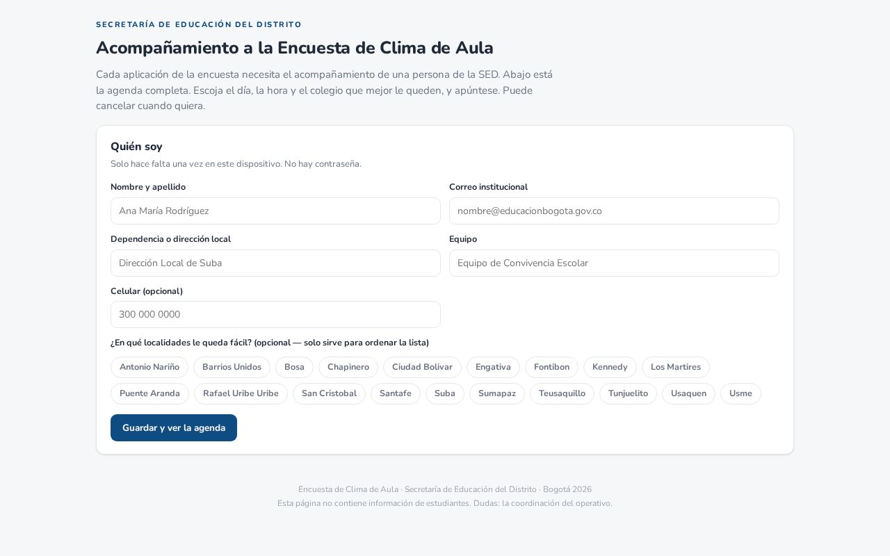 Preview of Acompanamiento Clima Aula