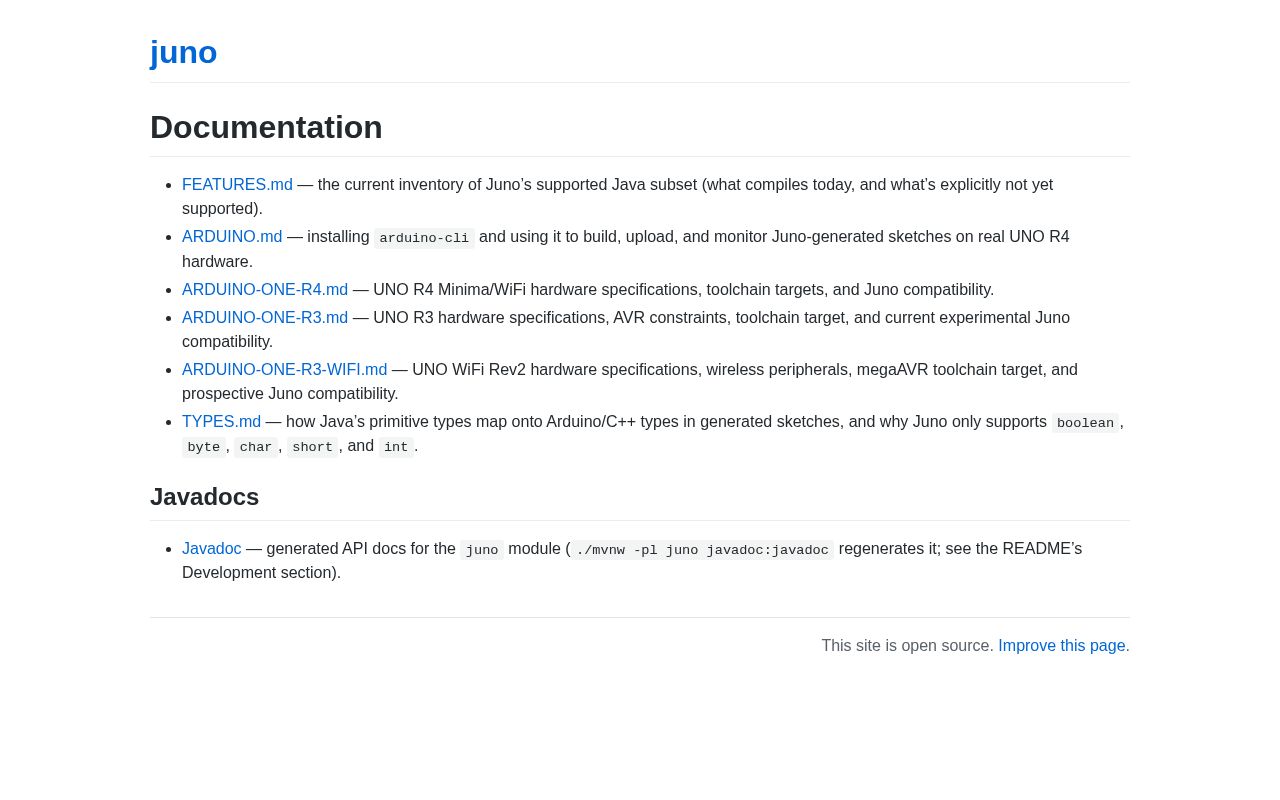 Preview of Juno: Java for Arduino