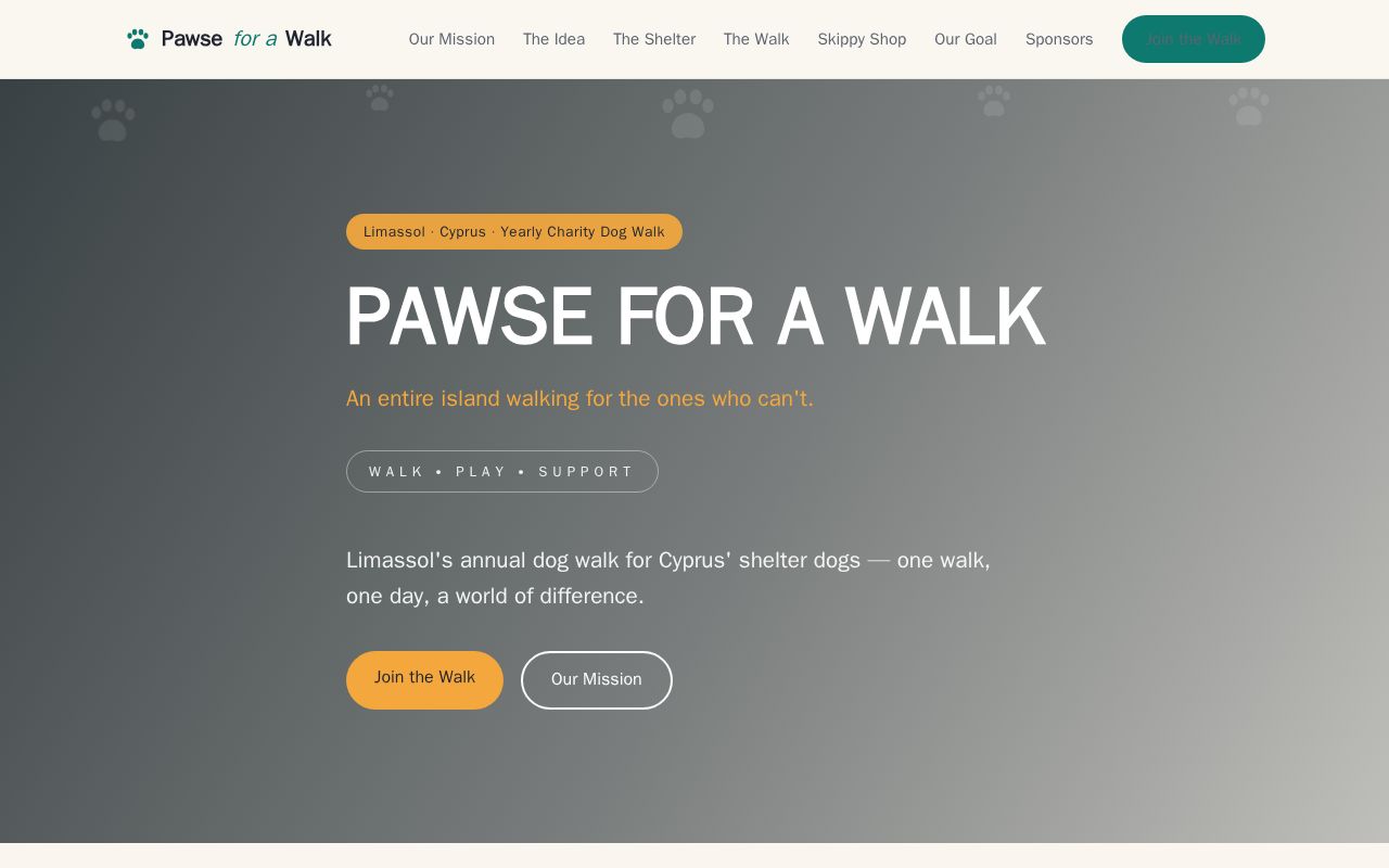 Preview of Pawseforawalk