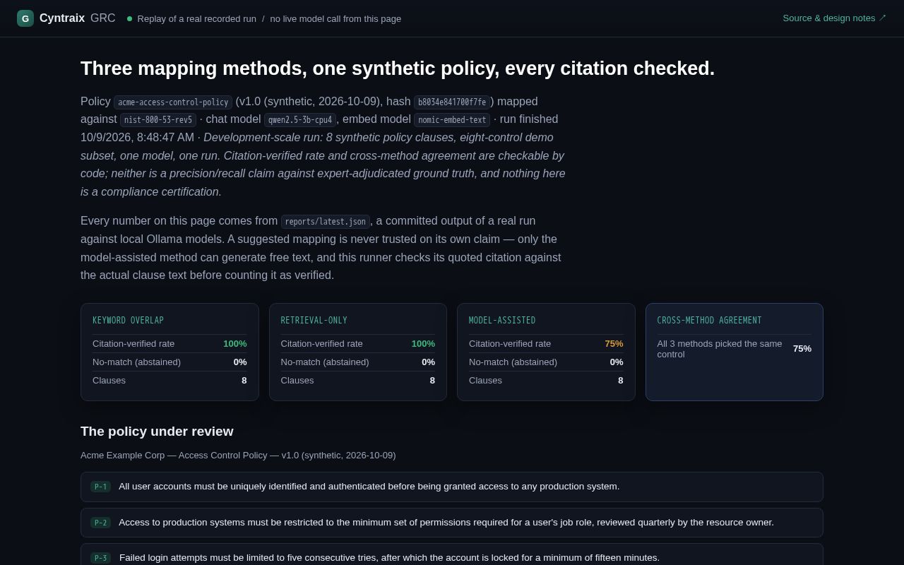 Preview of Cyntraix Grc Copilot Demo