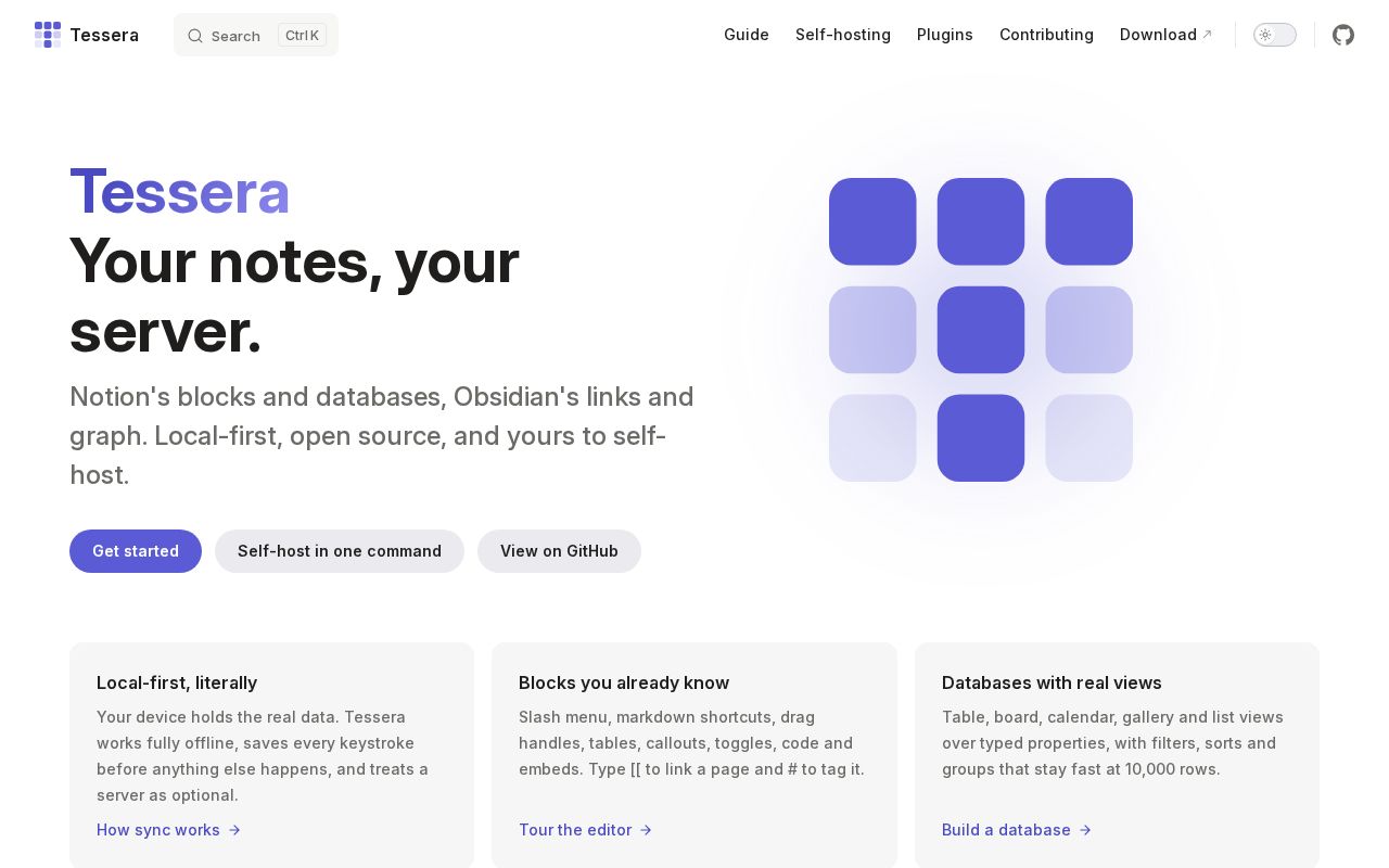 Preview of Tessera Notes