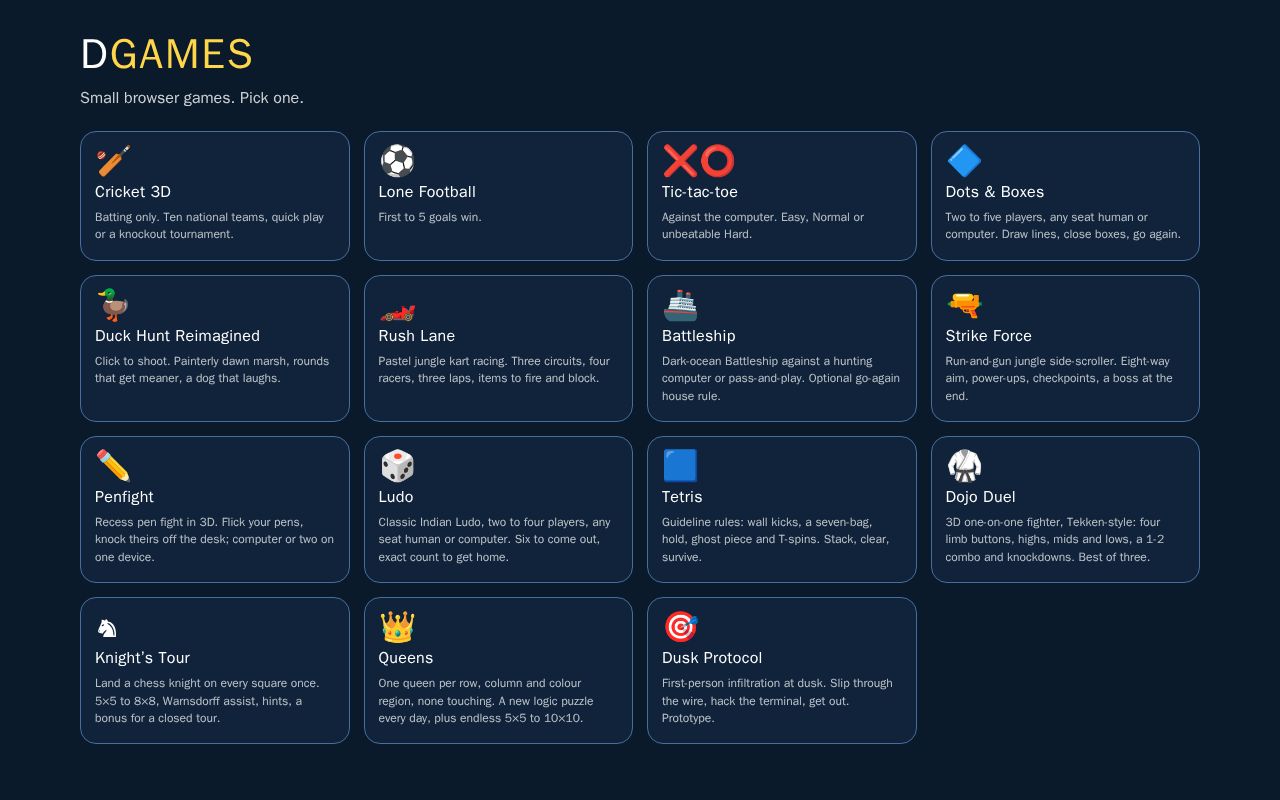 Preview of Dgames