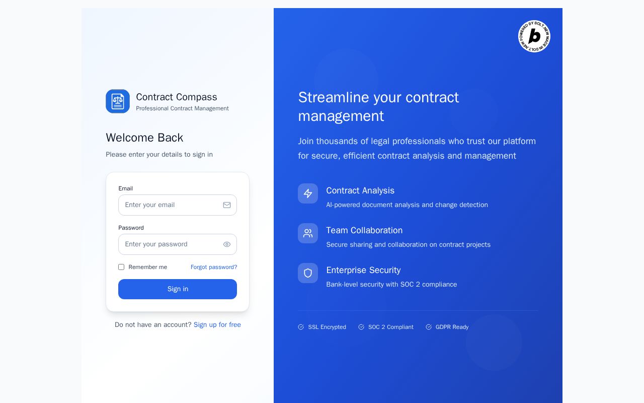 Preview of Contract Compass