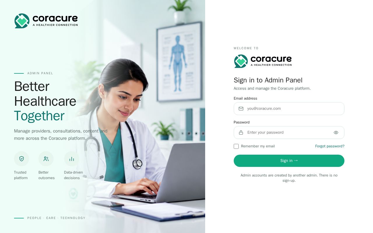 Preview of Coracure Monorepo
