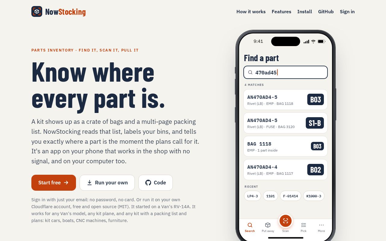 Preview of Nowstocking