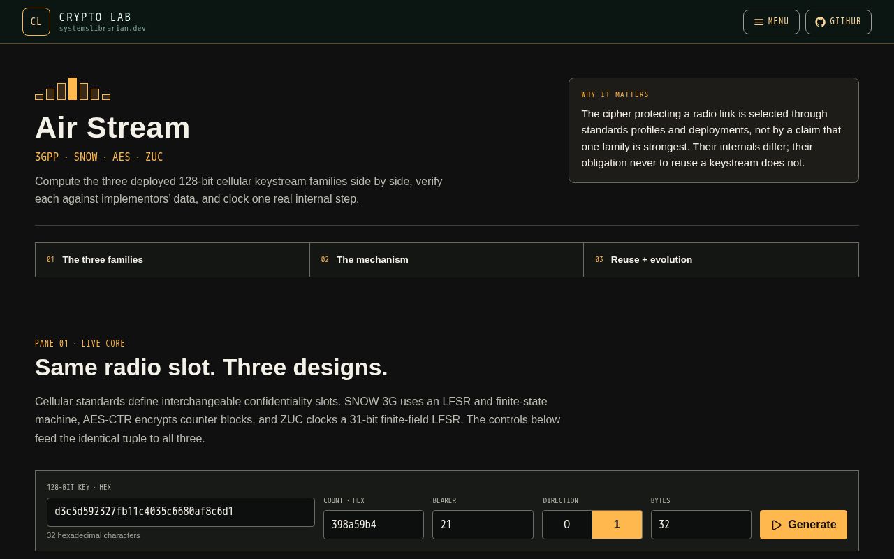 Preview of Crypto Lab Air Stream