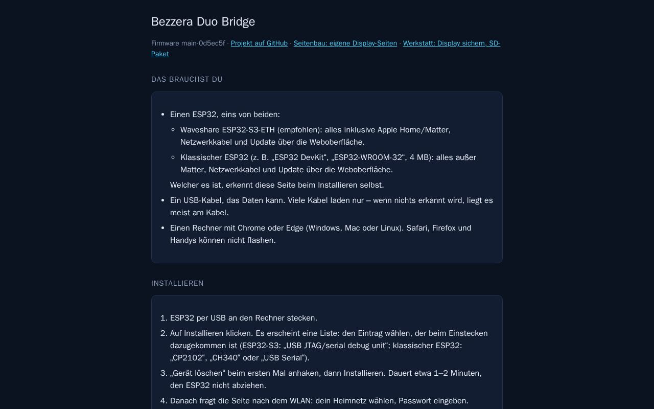 Preview of Bezzera Duo Protocol