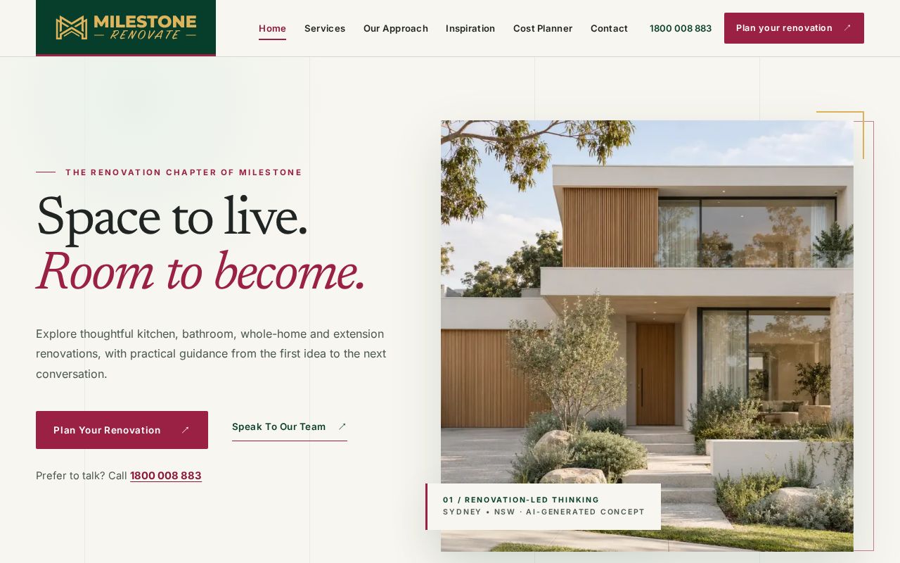 Preview of Milestone Renovate