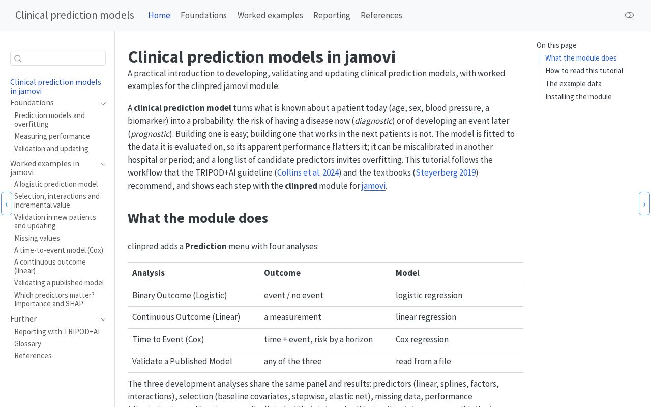 Preview of Jamovi Predictions