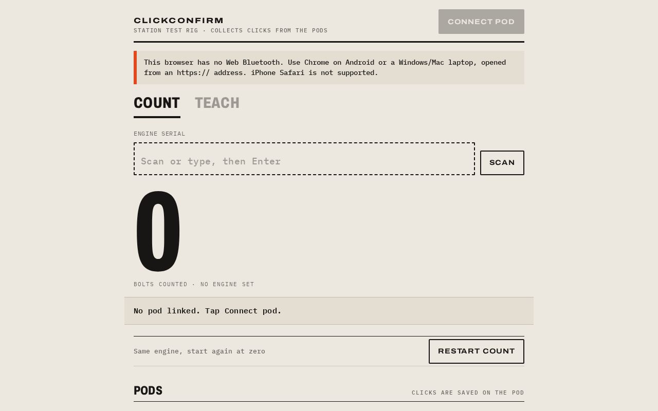 Preview of ClickWrenchLogger