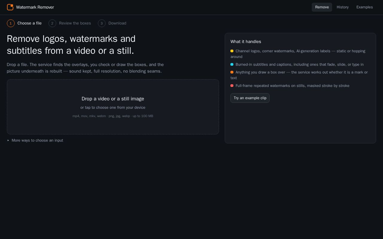 Preview of SoClean Watermark Remover