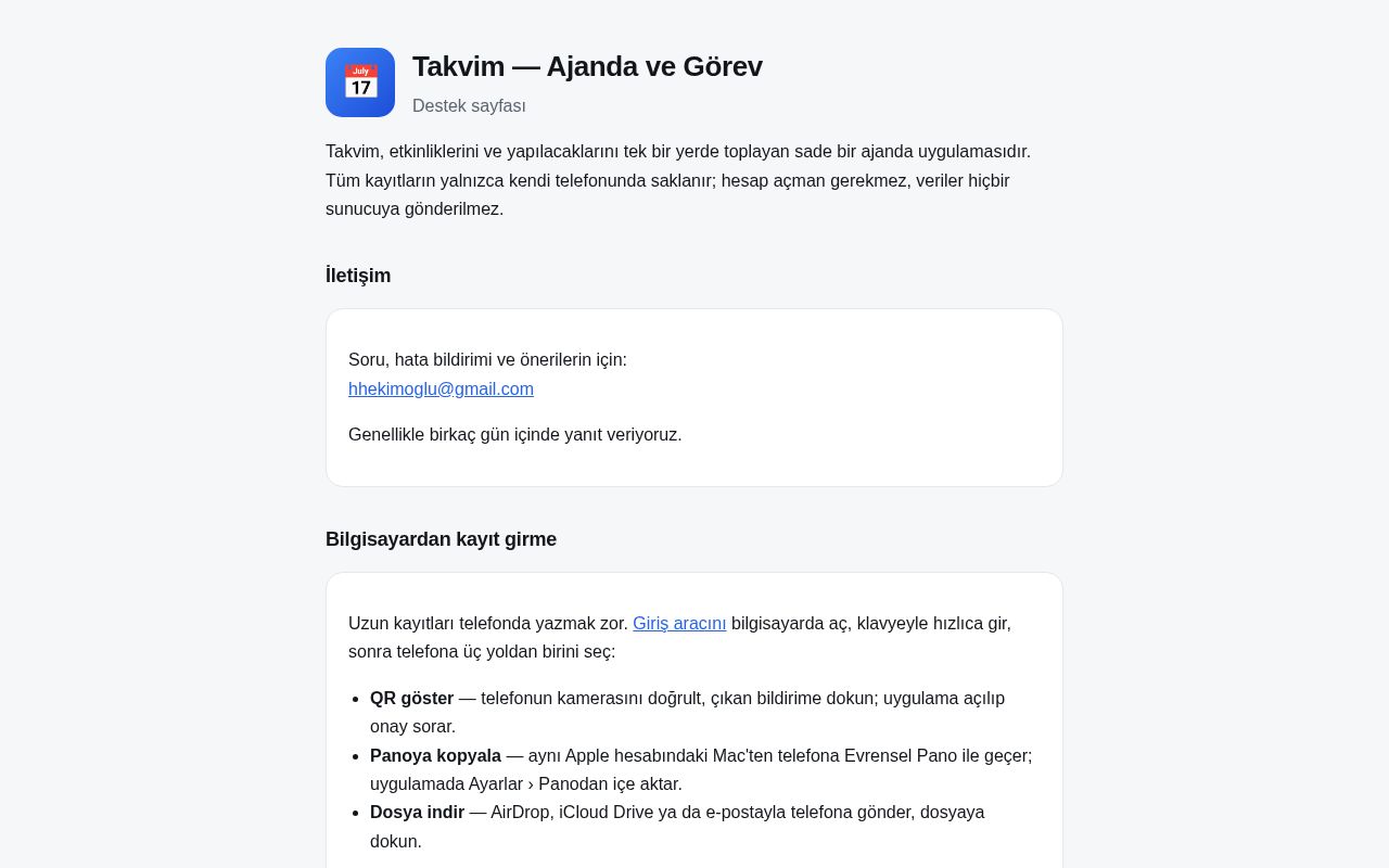 Preview of Takvim
